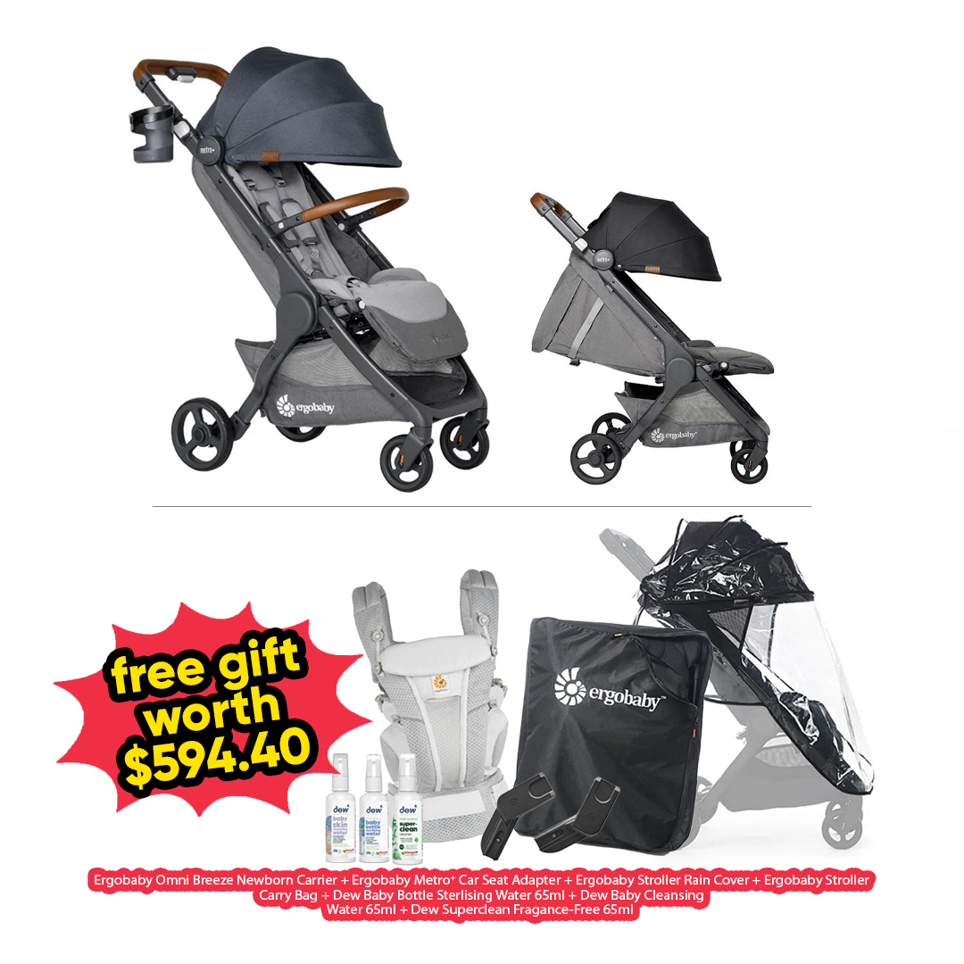 Ergobaby Metro+ Deluxe Compact City Stroller